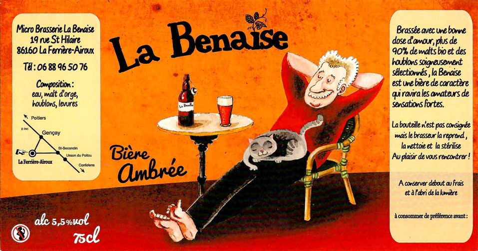 Etiquette BRASSERIE LA CHINCHEE 01