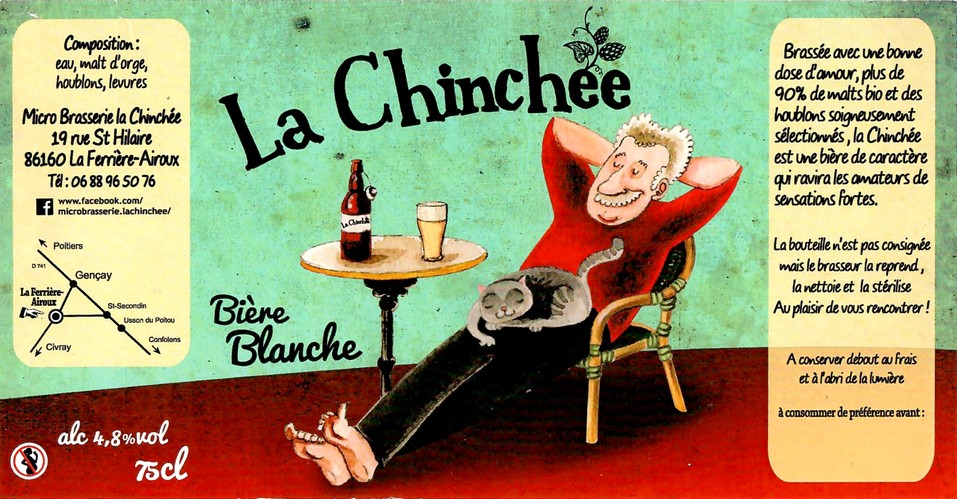 Etiquette BRASSERIE LA CHINCHEE 08