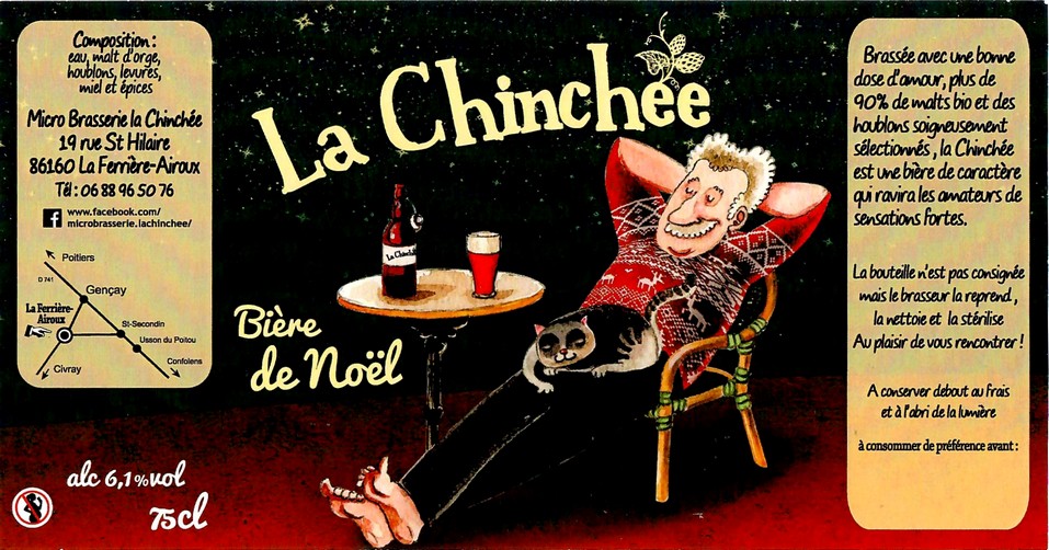 Etiquette BRASSERIE LA CHINCHEE 10