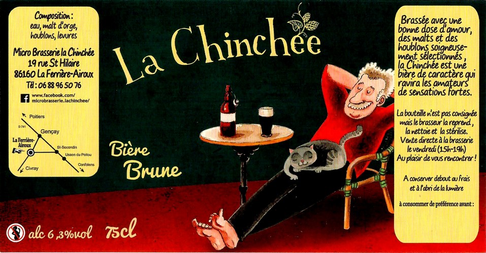 Etiquette BRASSERIE LA CHINCHEE 17