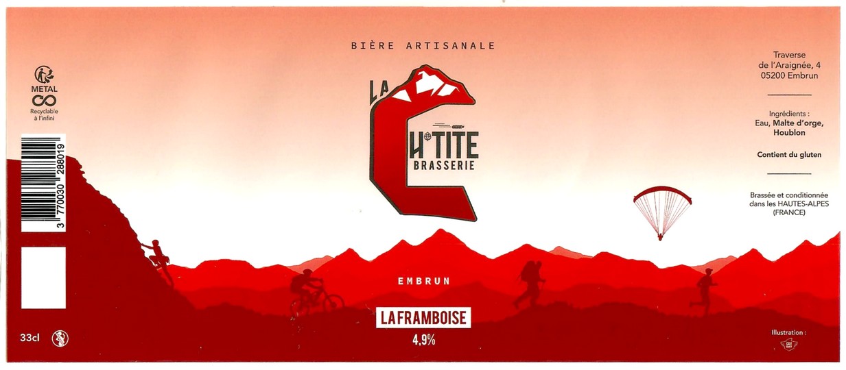 Etiquette BRASSERIE LA CHTITE BRASSERIE 03