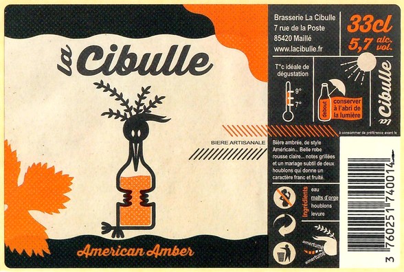 Etiquette BRASSERIE LA CIBULLE 08