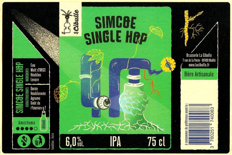 Etiquette BRASSERIE LA CIBULLE 13