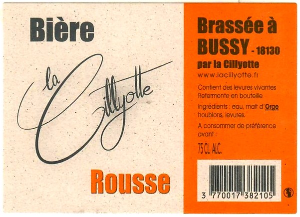 etiquette BRASSERIE LA CILLYOTE 02