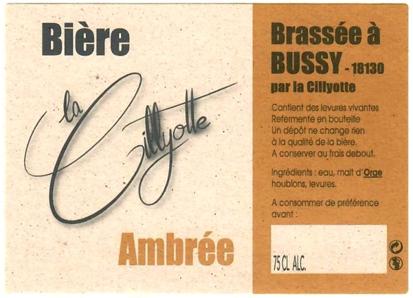 etiquette BRASSERIE LA CILLYOTE 05
