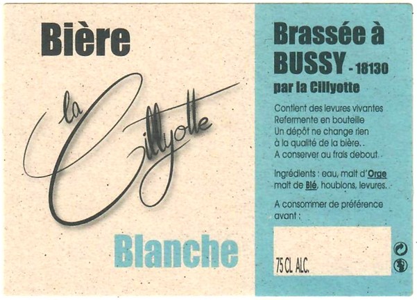 etiquette BRASSERIE LA CILLYOTE 06
