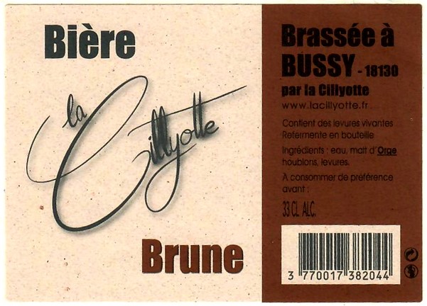 etiquette BRASSERIE LA CILLYOTE 08