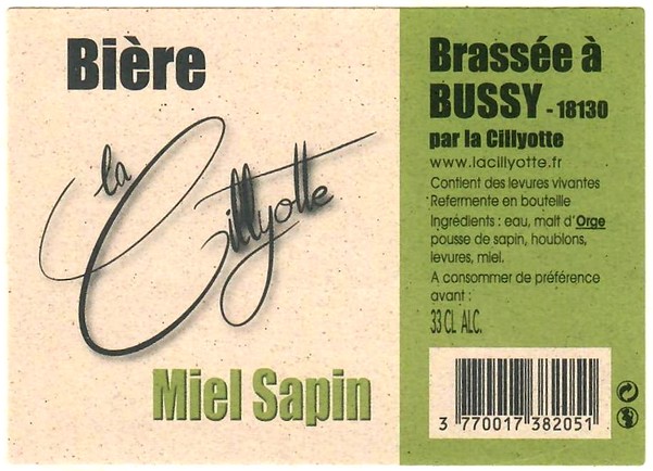 etiquette BRASSERIE LA CILLYOTE 09