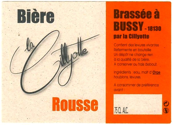 etiquette BRASSERIE LA CILLYOTE 11