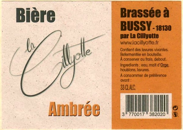 Etiquette BRASSERIE LA CILLYOTE 13
