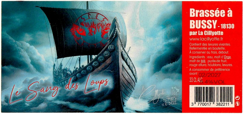 Etiquette BRASSERIE LA CILLYOTE 25