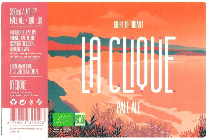 Etiquette BRASSERIE LA CLIQUE 01