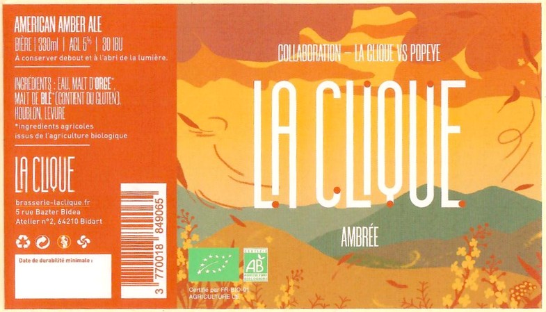 Etiquette BRASSERIE LA CLIQUE 04