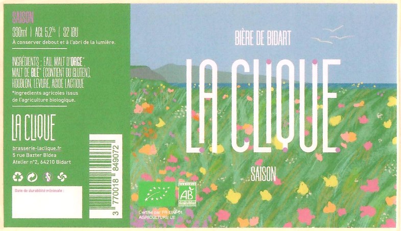 Etiquette BRASSERIE LA CLIQUE 09