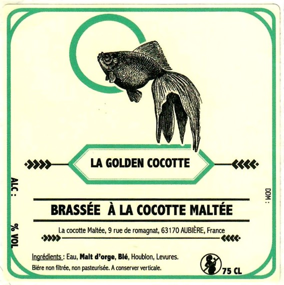 etiquette BRASSERIE LA COCOTTE MALTEE 01