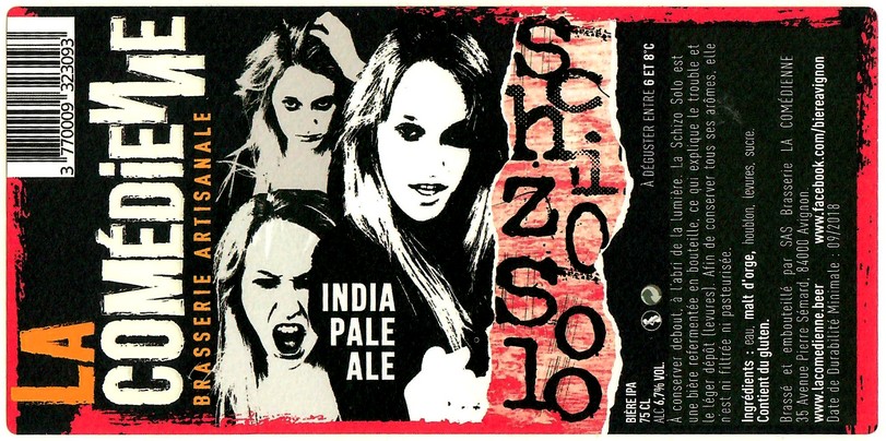 Etiquette BRASSERIE LA COMEDIENNE 03