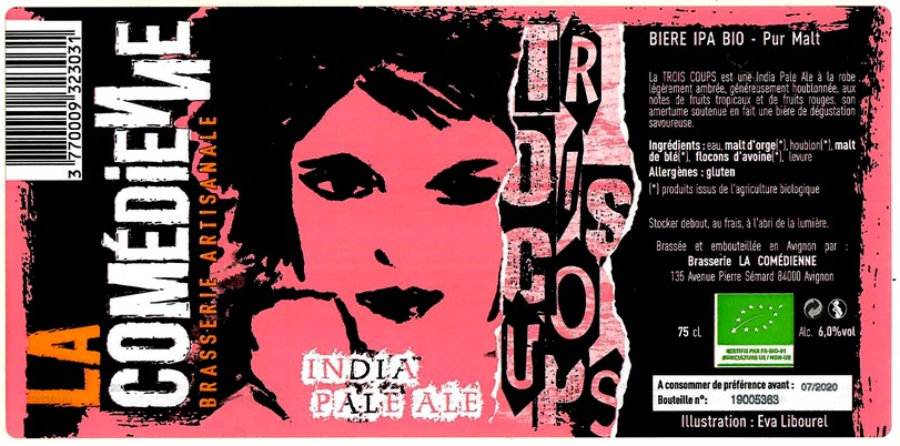 Etiquette BRASSERIE LA COMEDIENNE 04