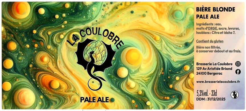 Etiquette BRASSERIE LA COULOBRE 01