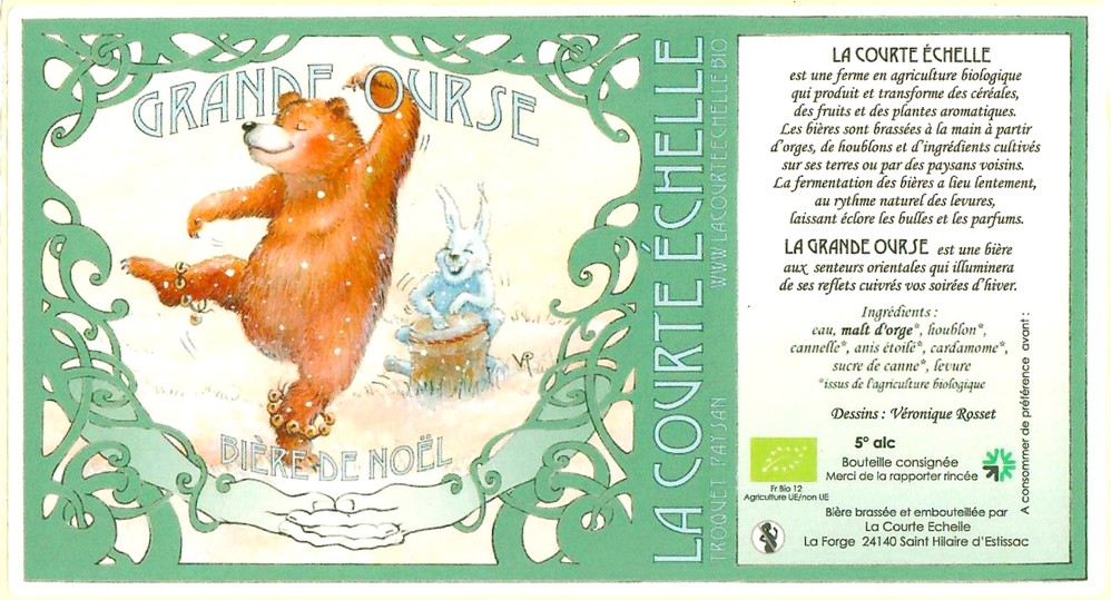 Etiquette BRASSERIE LA COURTE ECHELLE 02