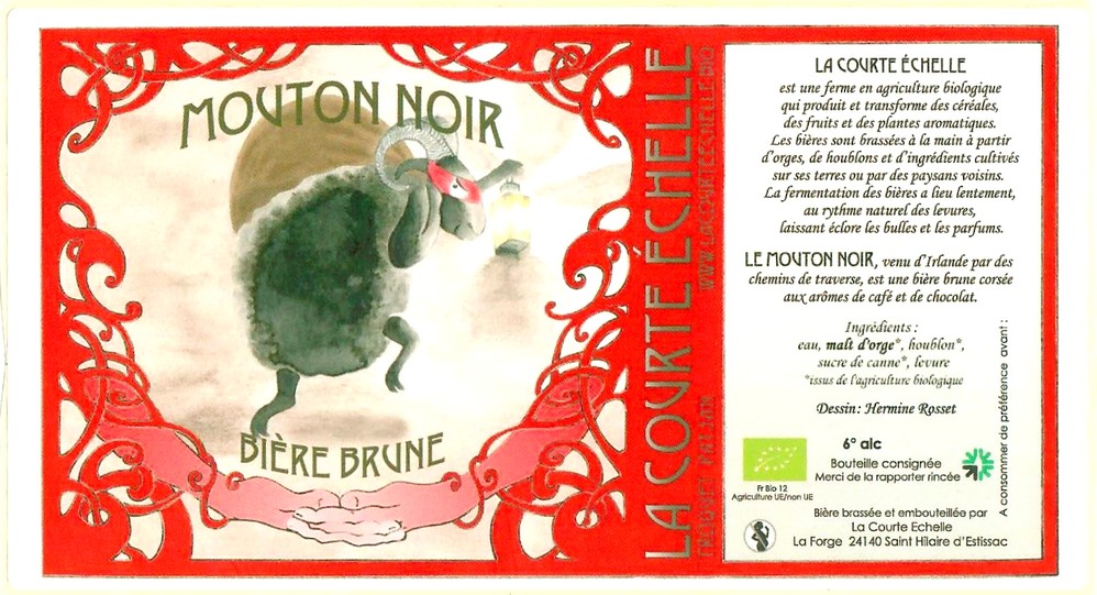 Etiquette BRASSERIE LA COURTE ECHELLE 03