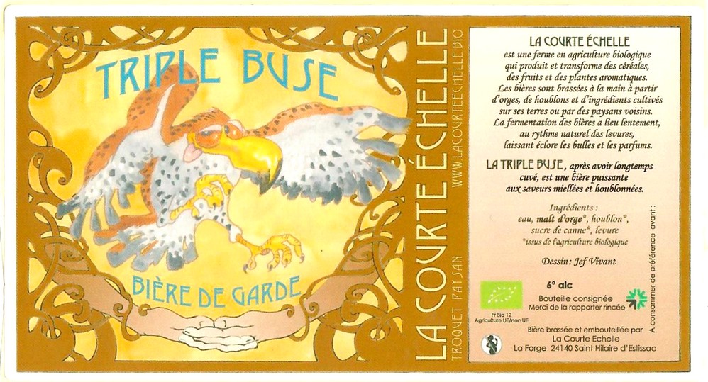 Etiquette BRASSERIE LA COURTE ECHELLE 05