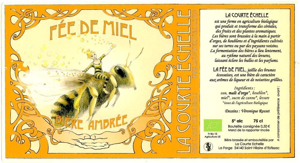 Etiquette BRASSERIE LA COURTE ECHELLE 12