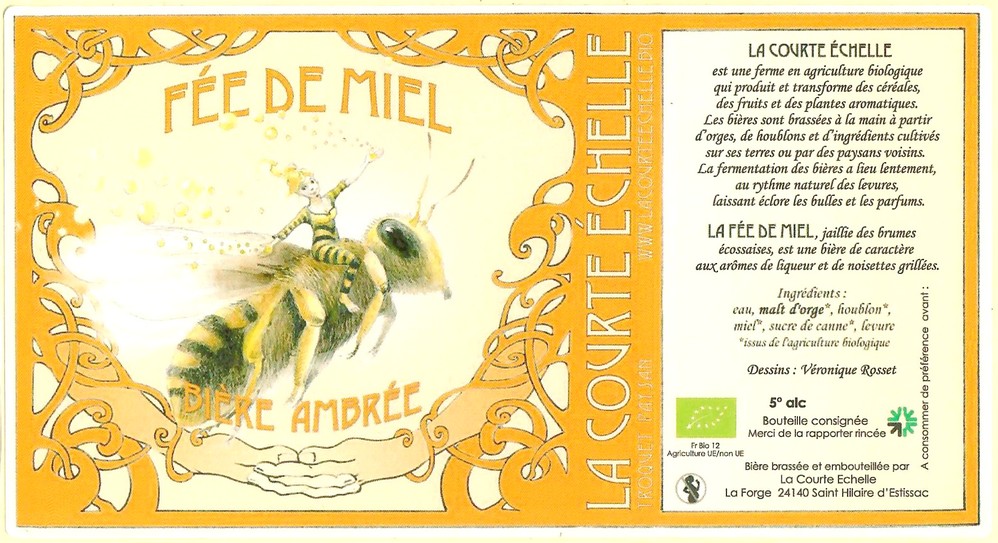 Etiquette BRASSERIE LA COURTE ECHELLE 17