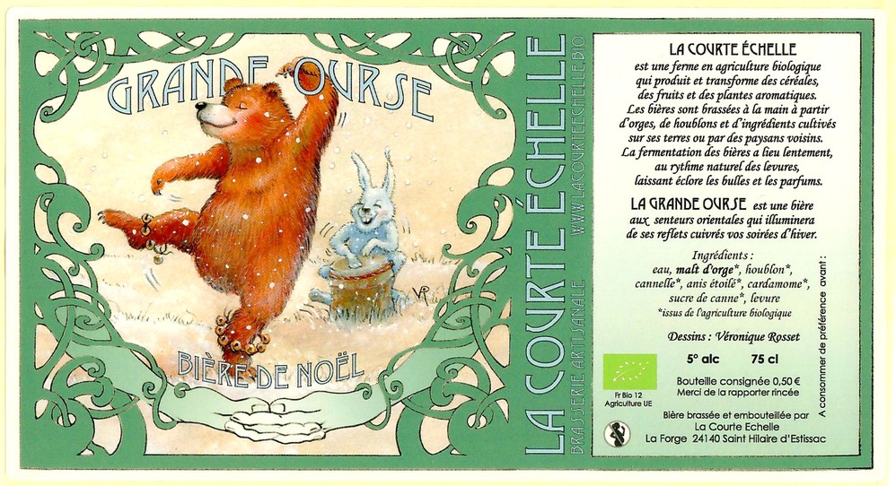 Etiquette BRASSERIE LA COURTE ECHELLE 19