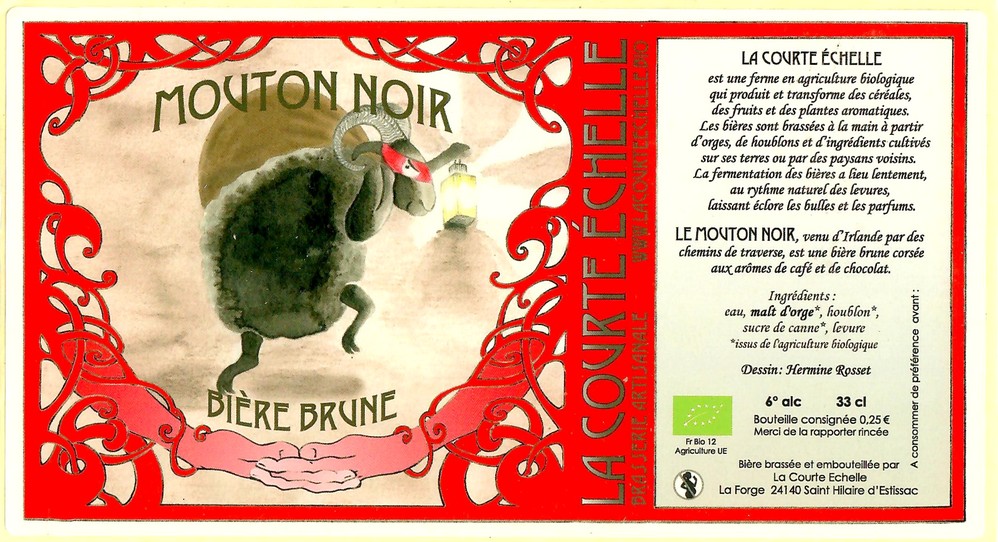 Etiquette BRASSERIE LA COURTE ECHELLE 20