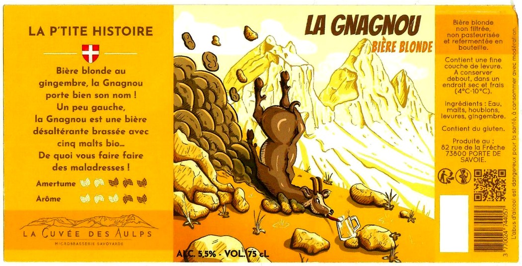 Etiquette BRASSERIE LA CUVEE DES AULPS 03