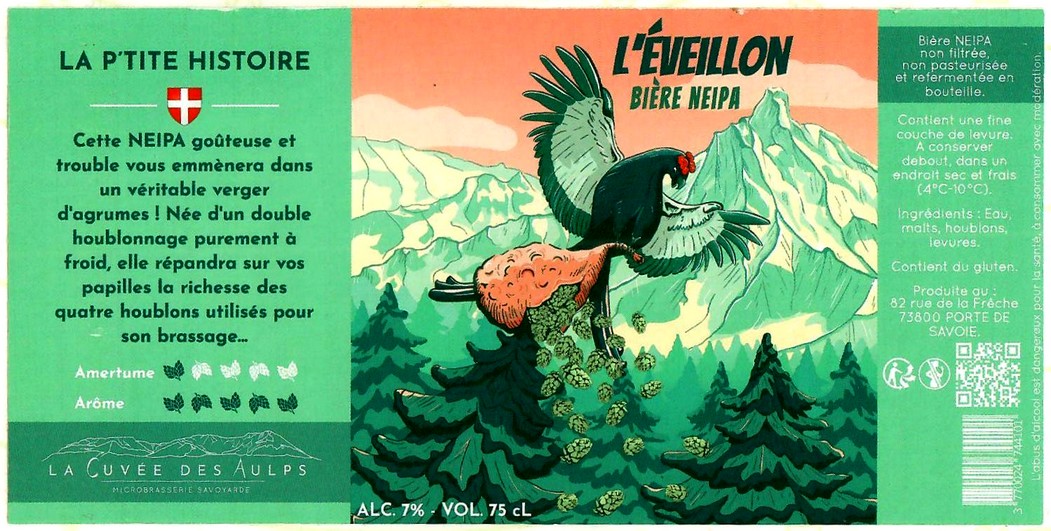 Etiquette BRASSERIE LA CUVEE DES AULPS 04