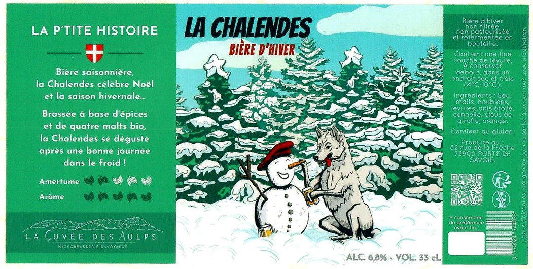 Etiquette BRASSERIE LA CUVEE DES AULPS 05