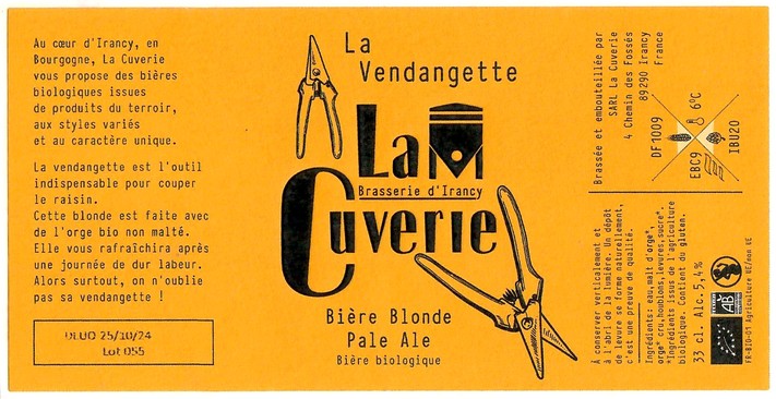 Etiquette BRASSERIE LA CUVERIE 02