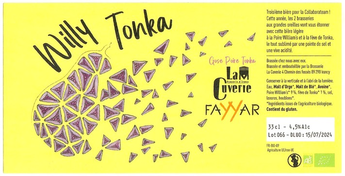 Etiquette BRASSERIE LA CUVERIE 03