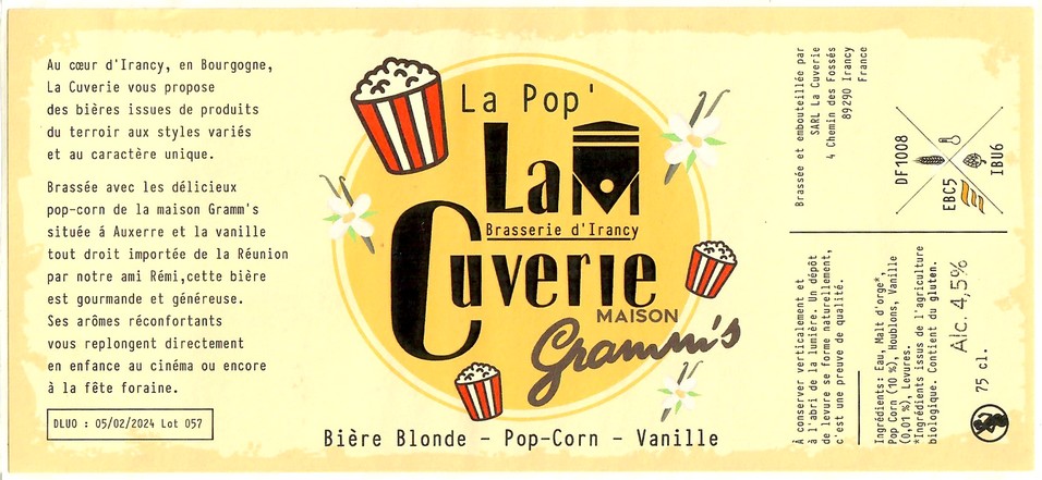 Etiquette BRASSERIE LA CUVERIE 04