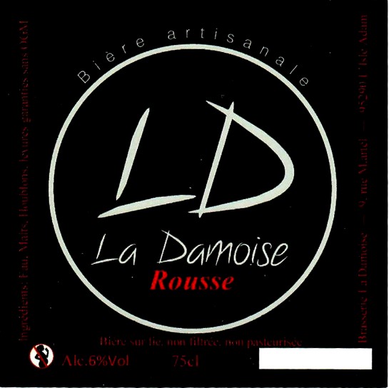 Etiquette BRASSERIE LA DAMOISE 03