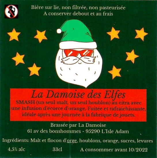 Etiquette BRASSERIE LA DAMOISE 05