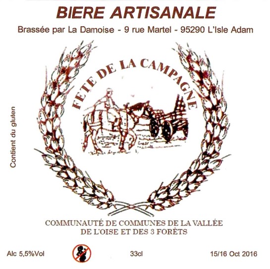 Etiquette BRASSERIE LA DAMOISE 23