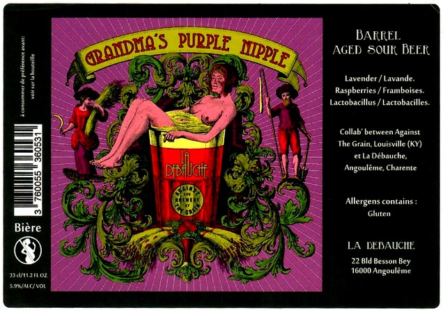 etiquette BRASSERIE LA DEBAUCHE 102