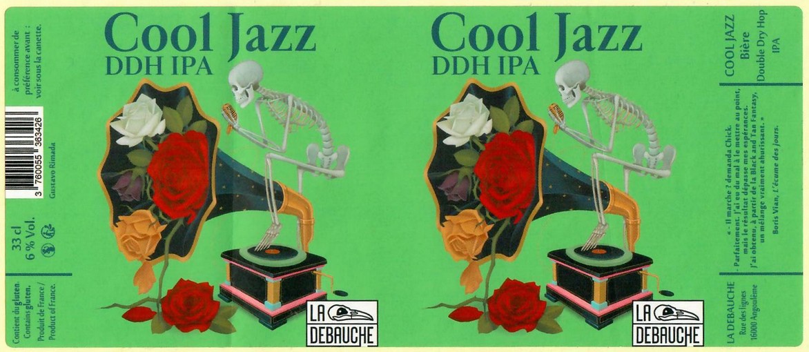 etiquette BRASSERIE LA DEBAUCHE 108