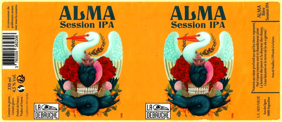 etiquette BRASSERIE LA DEBAUCHE 119