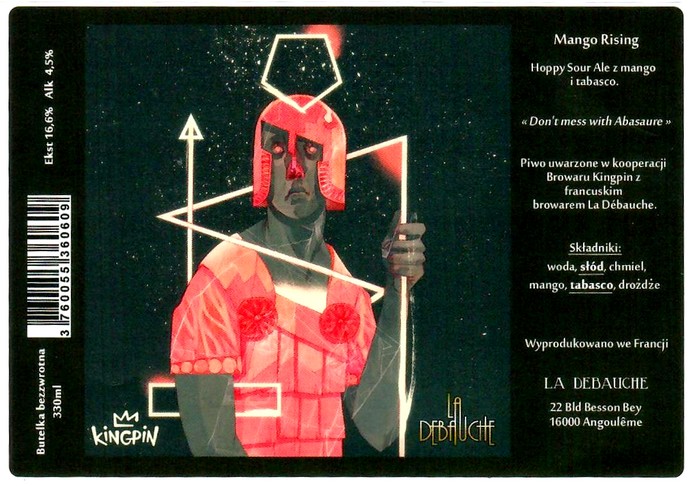 etiquette BRASSERIE LA DEBAUCHE 120