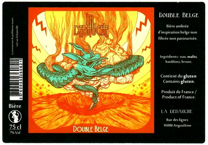 etiquette BRASSERIE LA DEBAUCHE 123