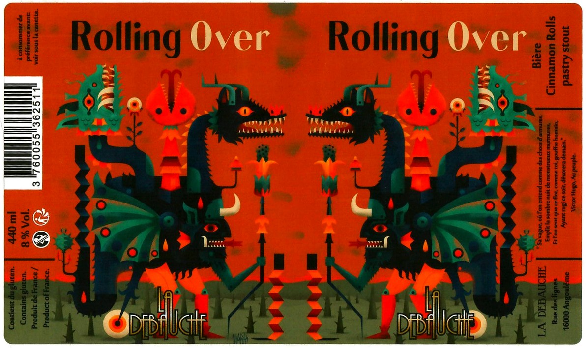 etiquette BRASSERIE LA DEBAUCHE 127