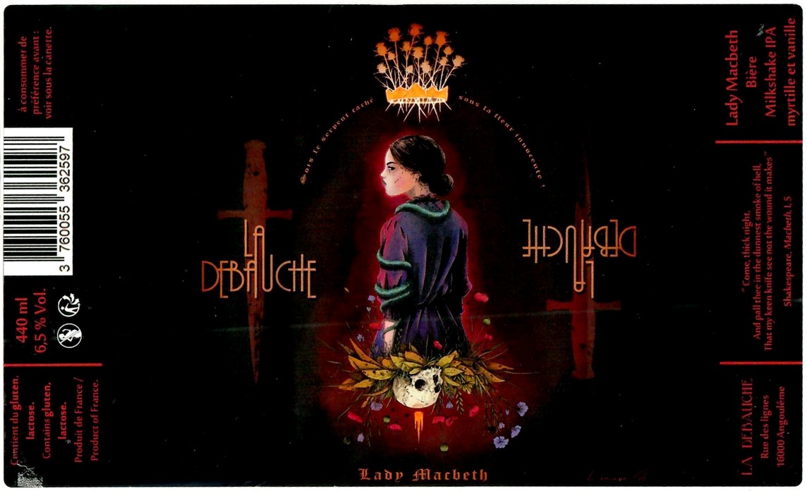 Etiquette BRASSERIE LA DEBAUCHE 129