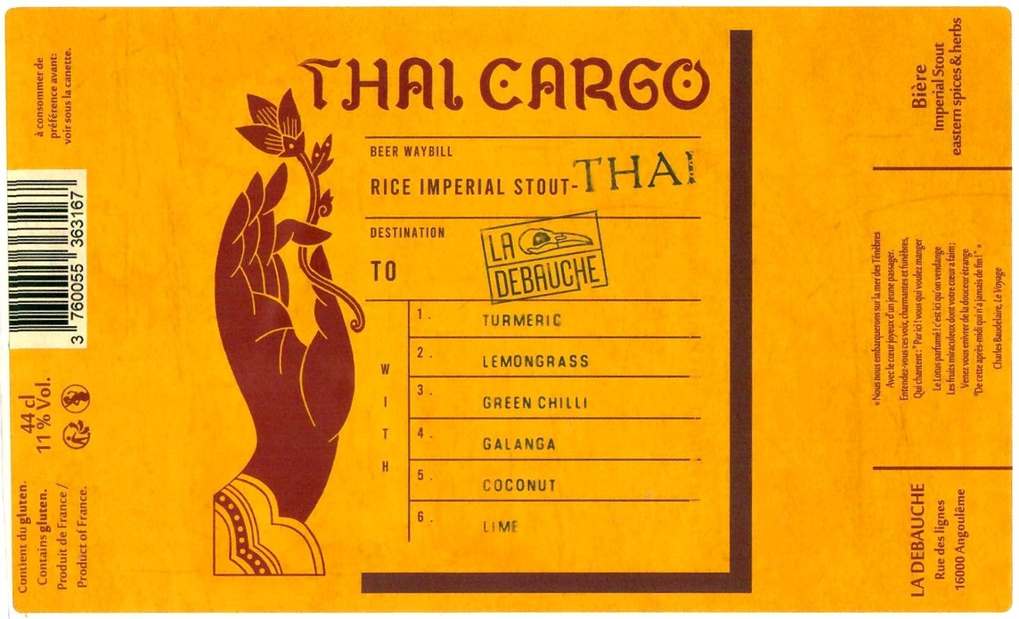 Etiquette BRASSERIE LA DEBAUCHE 164