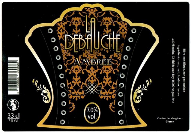 Etiquette BRASSERIE LA DEBAUCHE 172