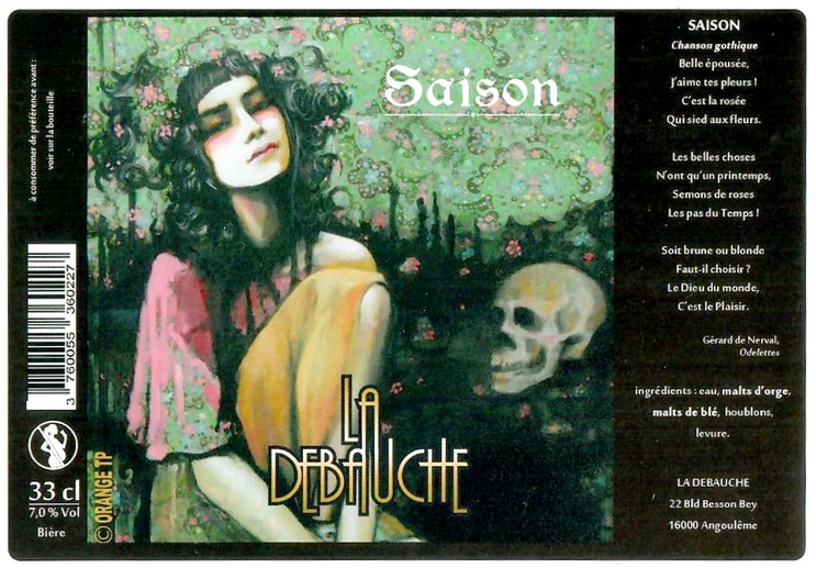 Etiquette BRASSERIE LA DEBAUCHE 177