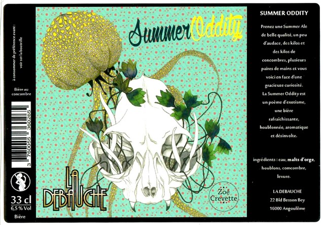 Etiquette BRASSERIE LA DEBAUCHE 179