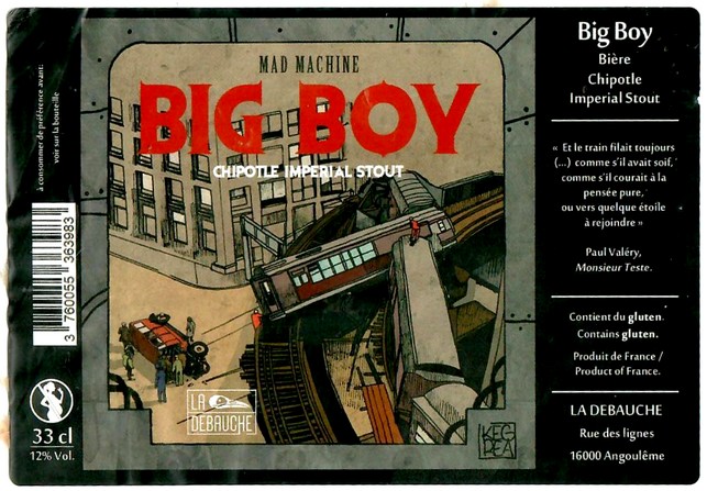 Etiquette BRASSERIE LA DEBAUCHE 186